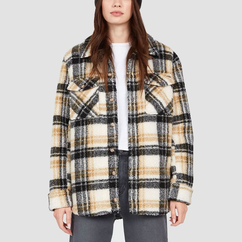 VOLCOM SILENT W.E.I.R.D.S.H.I.F.T. SHERPA JACKET HAZELNUT
